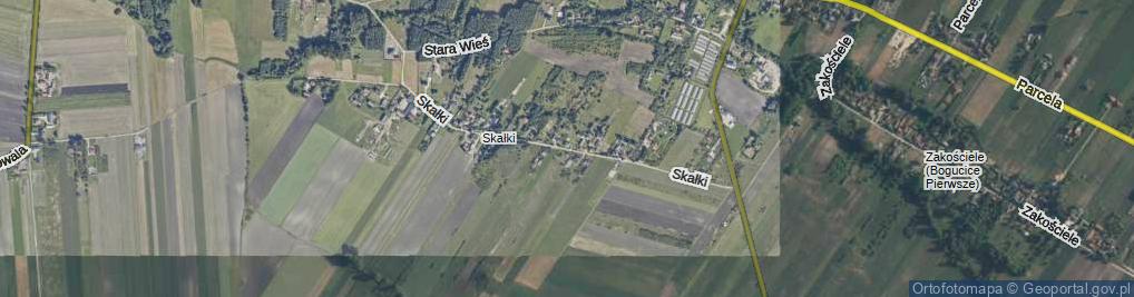 Zdjęcie satelitarne Skałki ul.